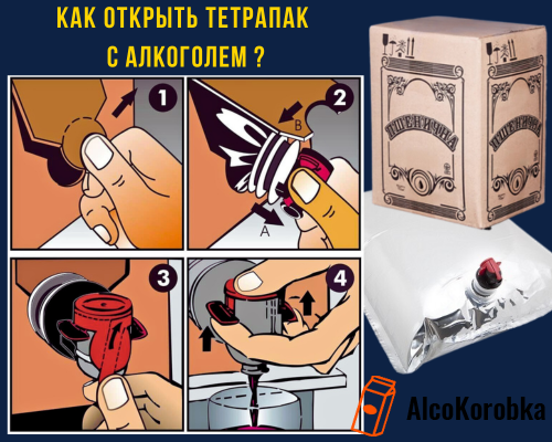 Як відкрити тетрапак з алкоголем (10 літрів горілки)?